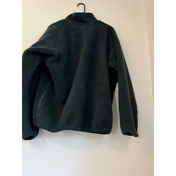 VTG 1999 patagonia retro-x deep pile fleece jacket forest green L made in usa - Picture 3 of 3